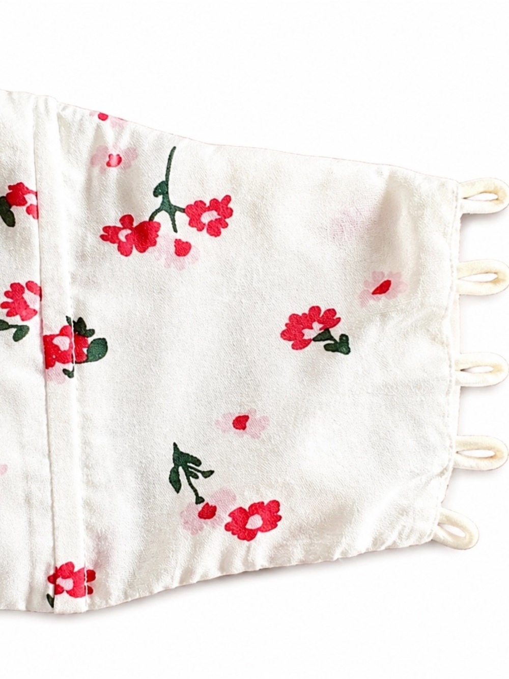 🎀 PRINCESS POLLY White Floral Corset Bustier Top Red Ditsy Print Coquette Sz 4 - Picture 6 of 6